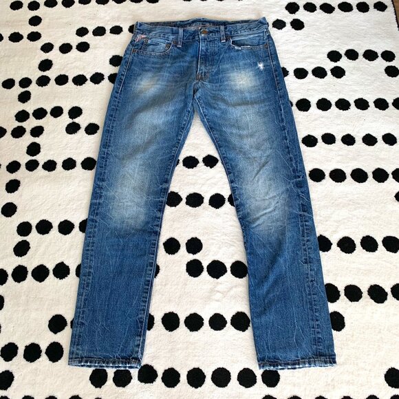 Denim & Supply Ralph Lauren Y2K Distressed Denim Slim Jeans - Picture 1 of 14